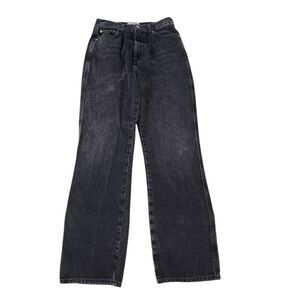 Agolde Jeans Womens 24 Black Tea 90s Pinch Waist Cotton Straight‎ Leg High-Rise